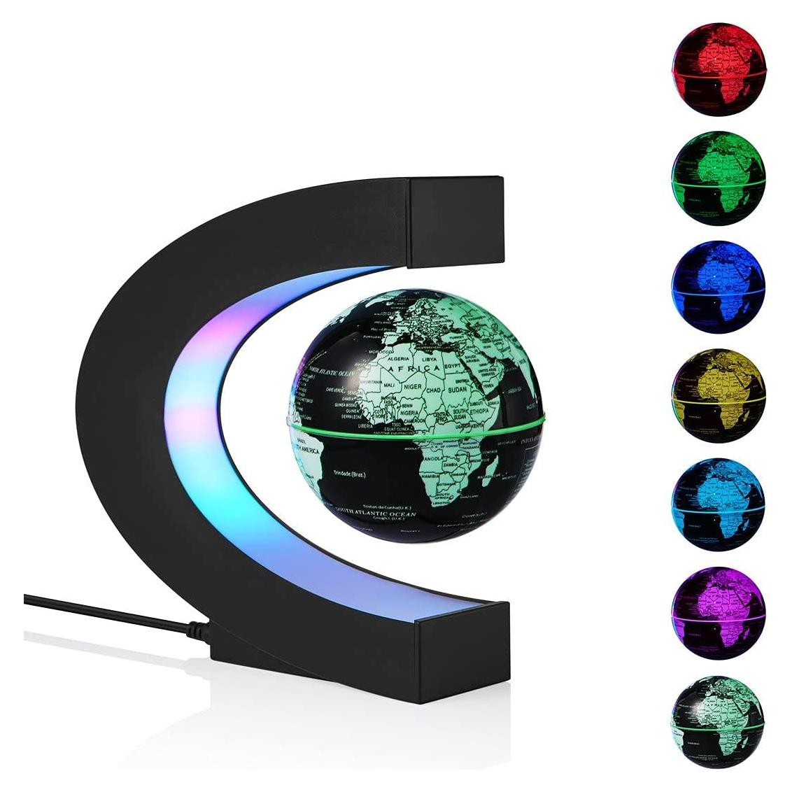 Globo Terráqueo Flotante Magnético UVEHAS con Luz LED Multicolor