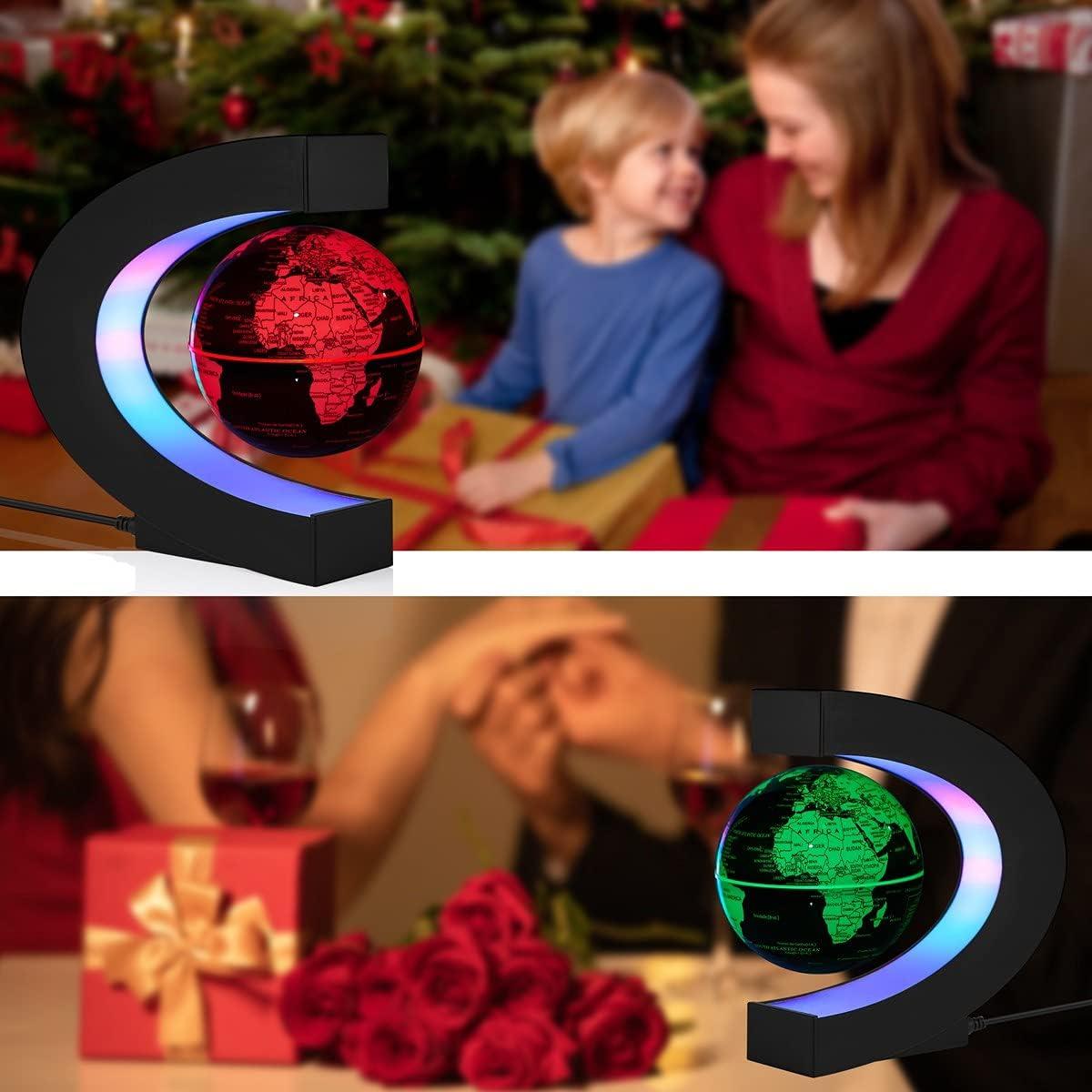 Globo Terráqueo Flotante Magnético UVEHAS con Luz LED Multicolor