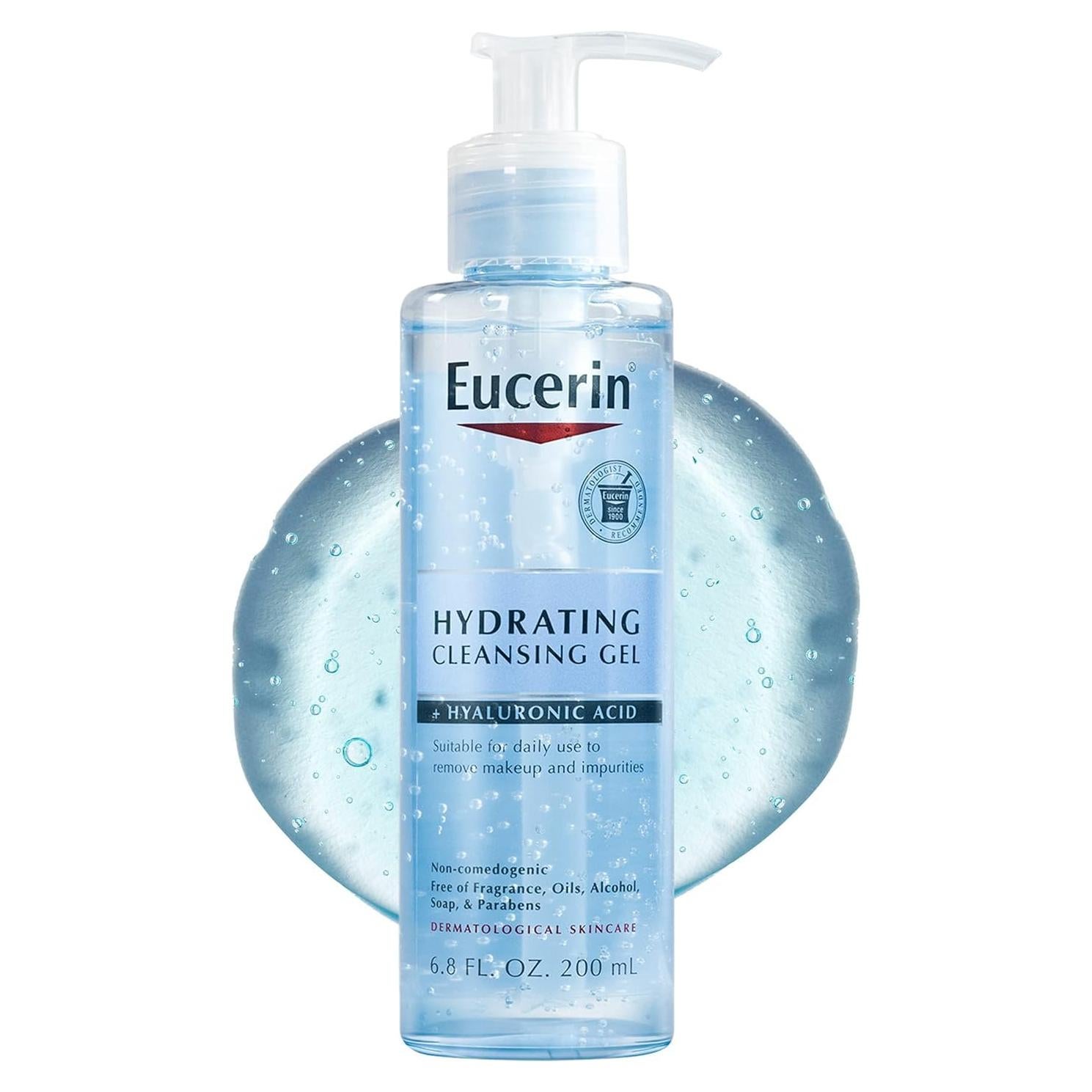 Gel Limpiador Hidratante Eucerin 200 ml - Facial Suave con Ácido Hialurónico