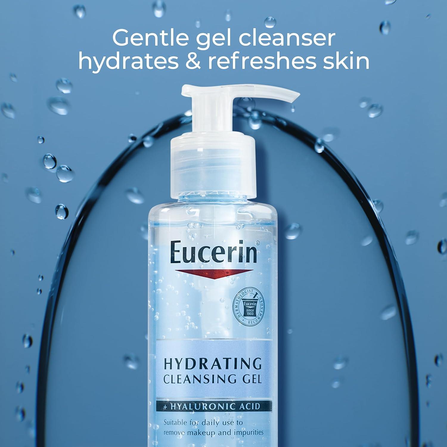 Gel Limpiador Hidratante Eucerin 200 ml - Facial Suave con Ácido Hialurónico