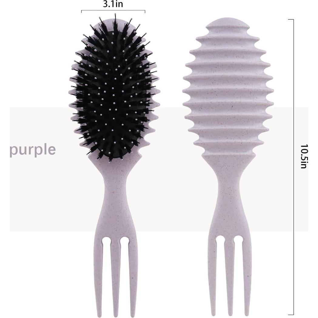 Cepillo desenredante Aodse cerdas de jabalí para cabello rizado