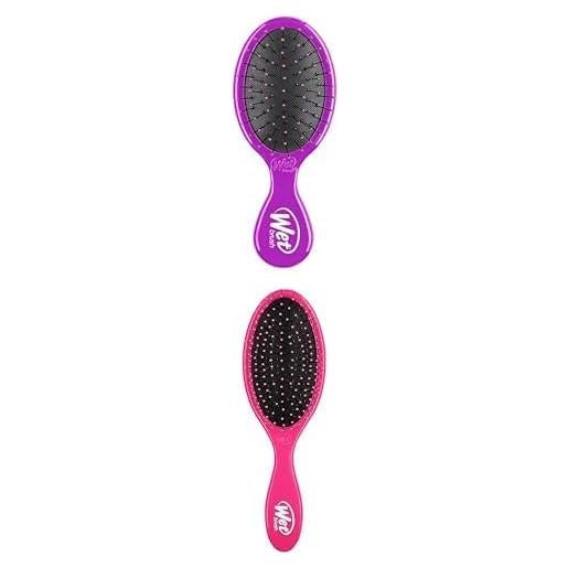 Set de Desenredadores Wet Brush Mini Púrpura y Rosa - Cerdas IntelliFlex