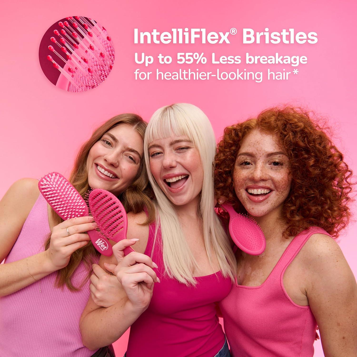 Set de Desenredadores Wet Brush Mini Púrpura y Rosa - Cerdas IntelliFlex