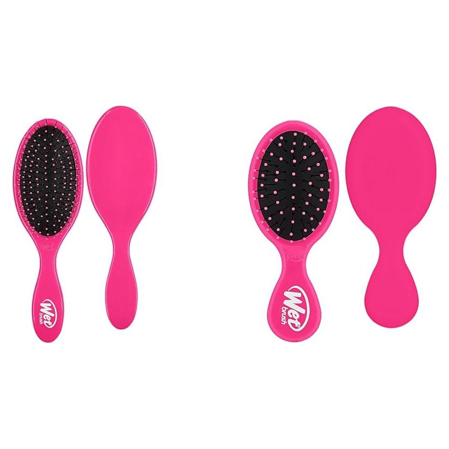 Cepillo Desenredante Wet Brush Original Rosa - Para Cabello Húmedo y Seco
