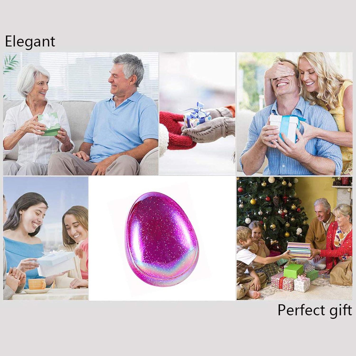 Cepillo desenredante portátil Felico, forma de huevo, antiestático