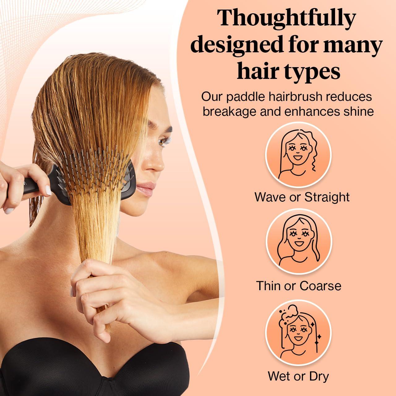 Cepillo Desenredante Kitsch Ventilado para Todo Tipo de Cabello