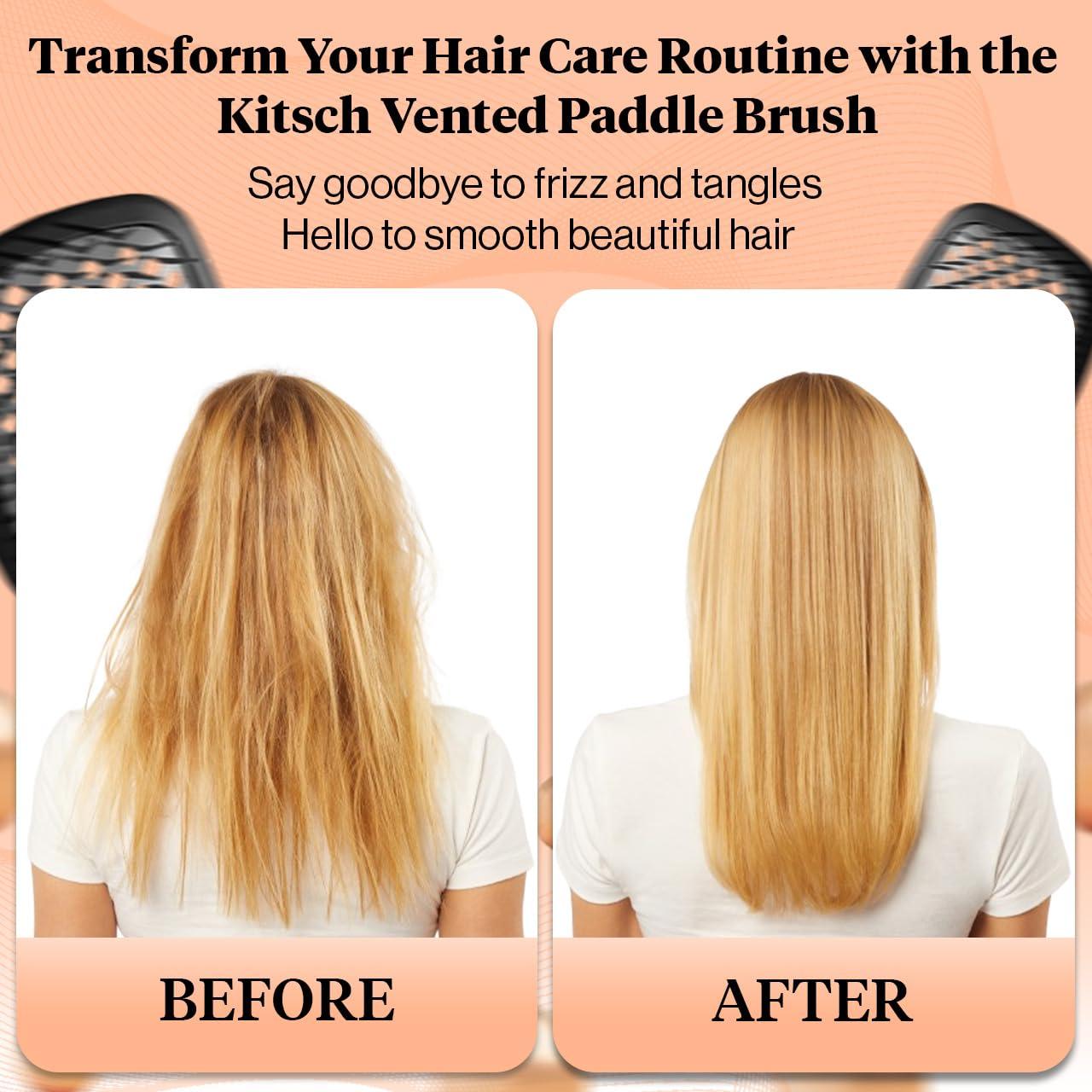 Cepillo Desenredante Kitsch Ventilado para Todo Tipo de Cabello