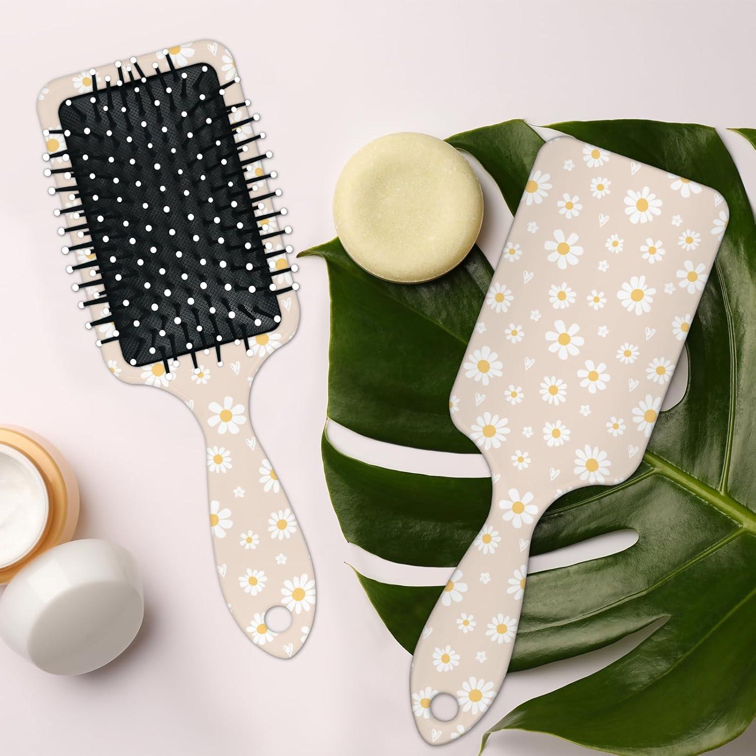 Cepillo Desenredante de Plástico ADTASU - Color Margarita