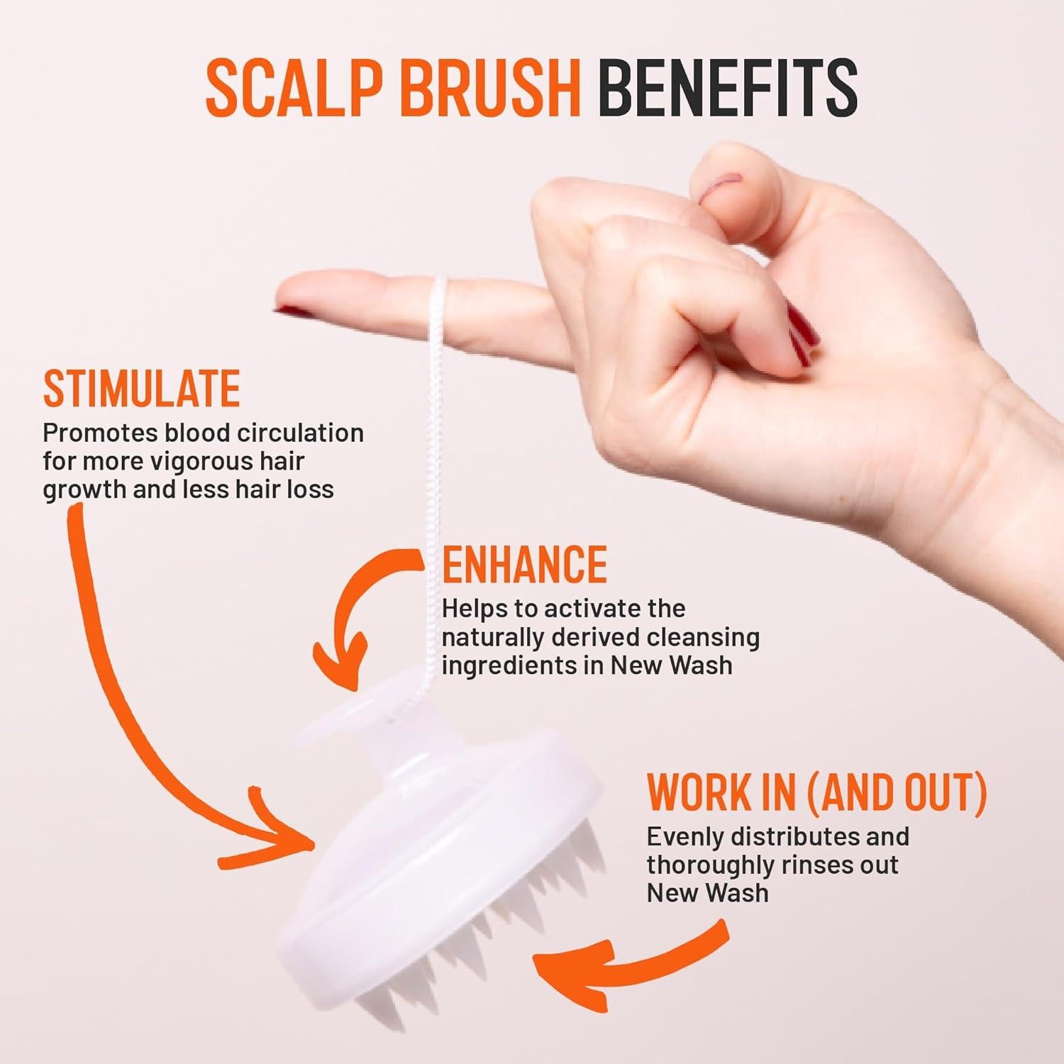 Cepillo Masajeador para Cuero Cabelludo Hairstory 8x8cm