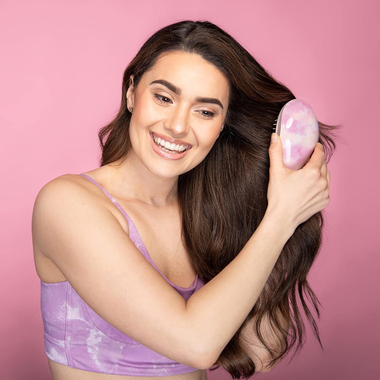 Cepillo Desenredante KISMETICS Rosa y Amarillo, Antinudos