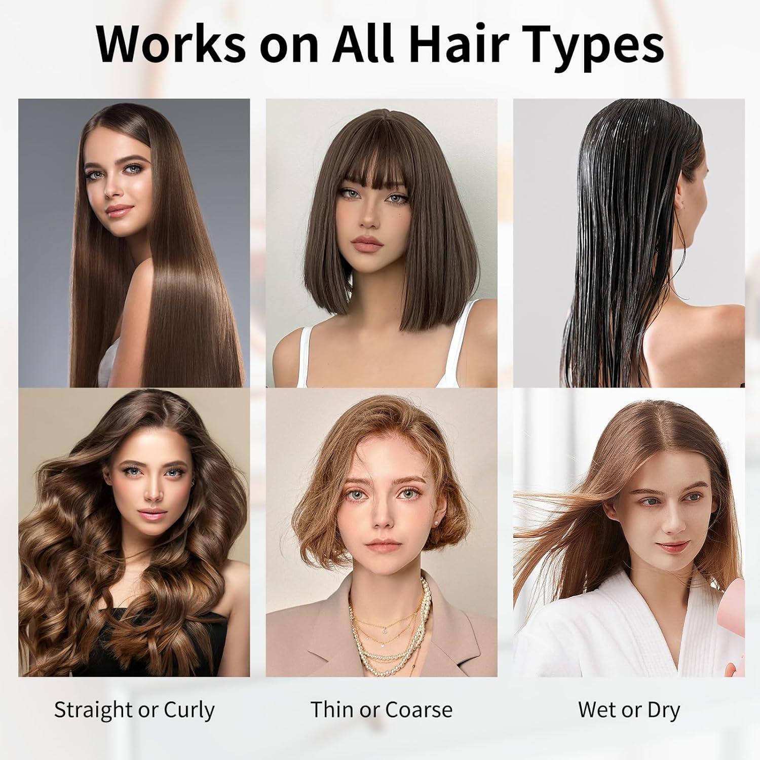 Cepillo Desenredante Combetter Rosa para Cabello Fino 24.8x8.2cm