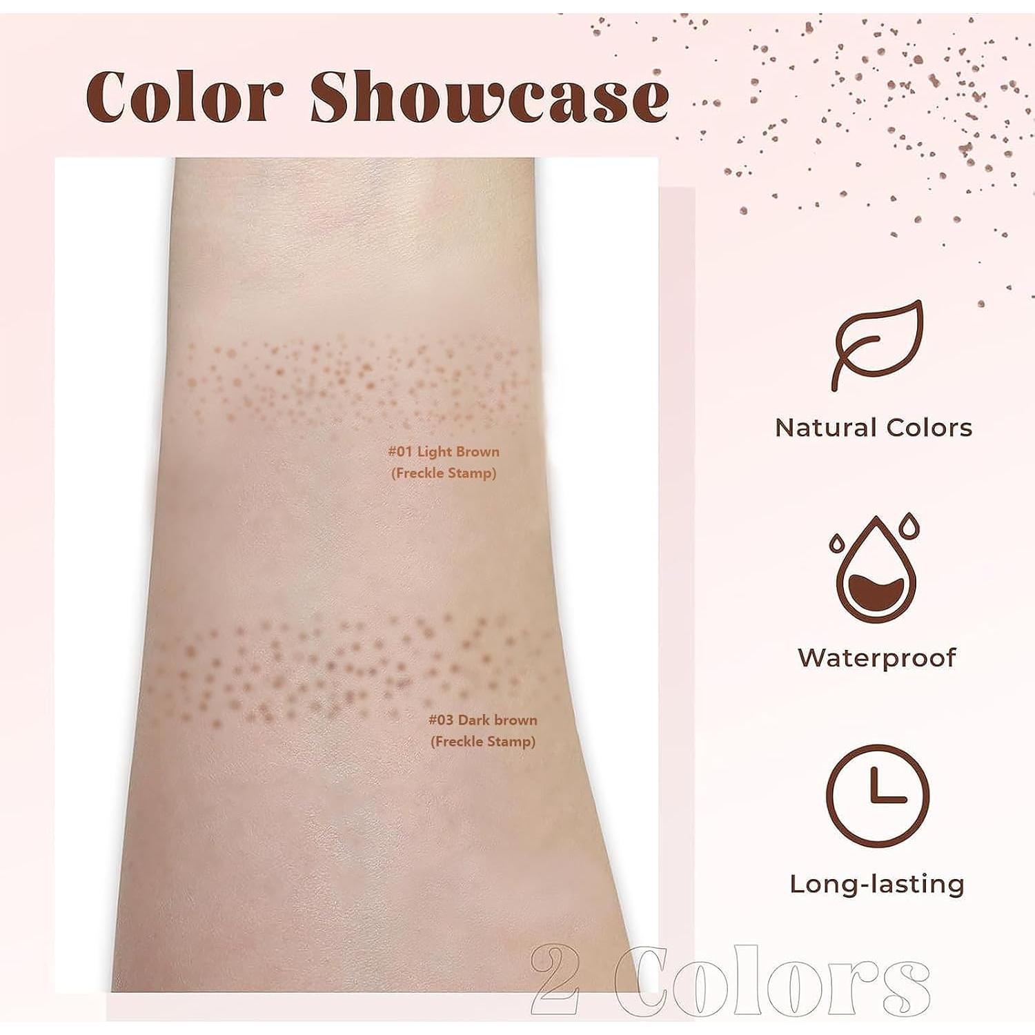 Bolígrafo Sello de Pecas Impermeable Sello de Pecas #1-Claro