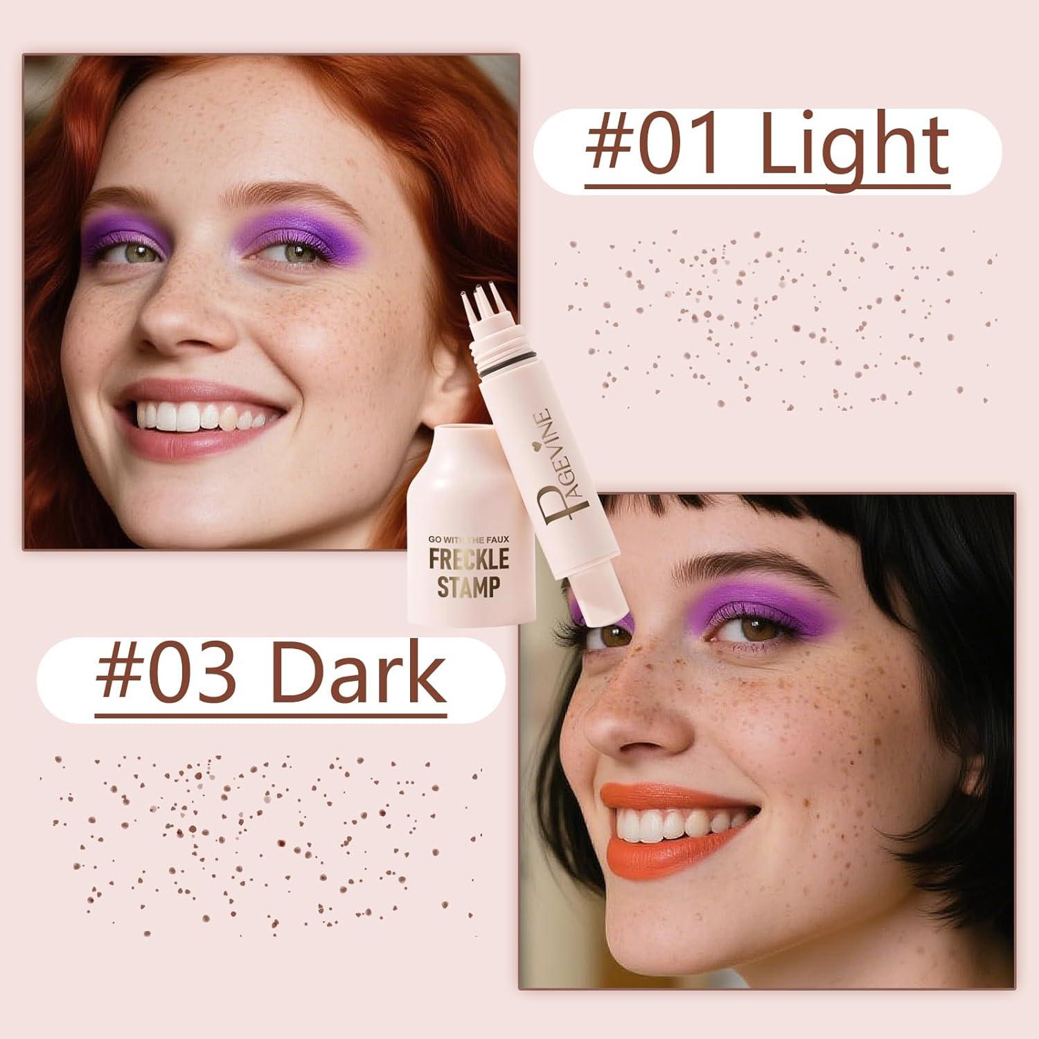 Bolígrafo Sello de Pecas Impermeable Sello de Pecas #1-Claro