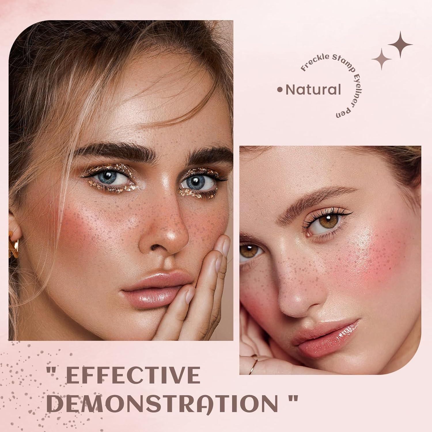 Bolígrafo Delineador de Pecas 2 en 1 - Marrón Claro - Impermeable