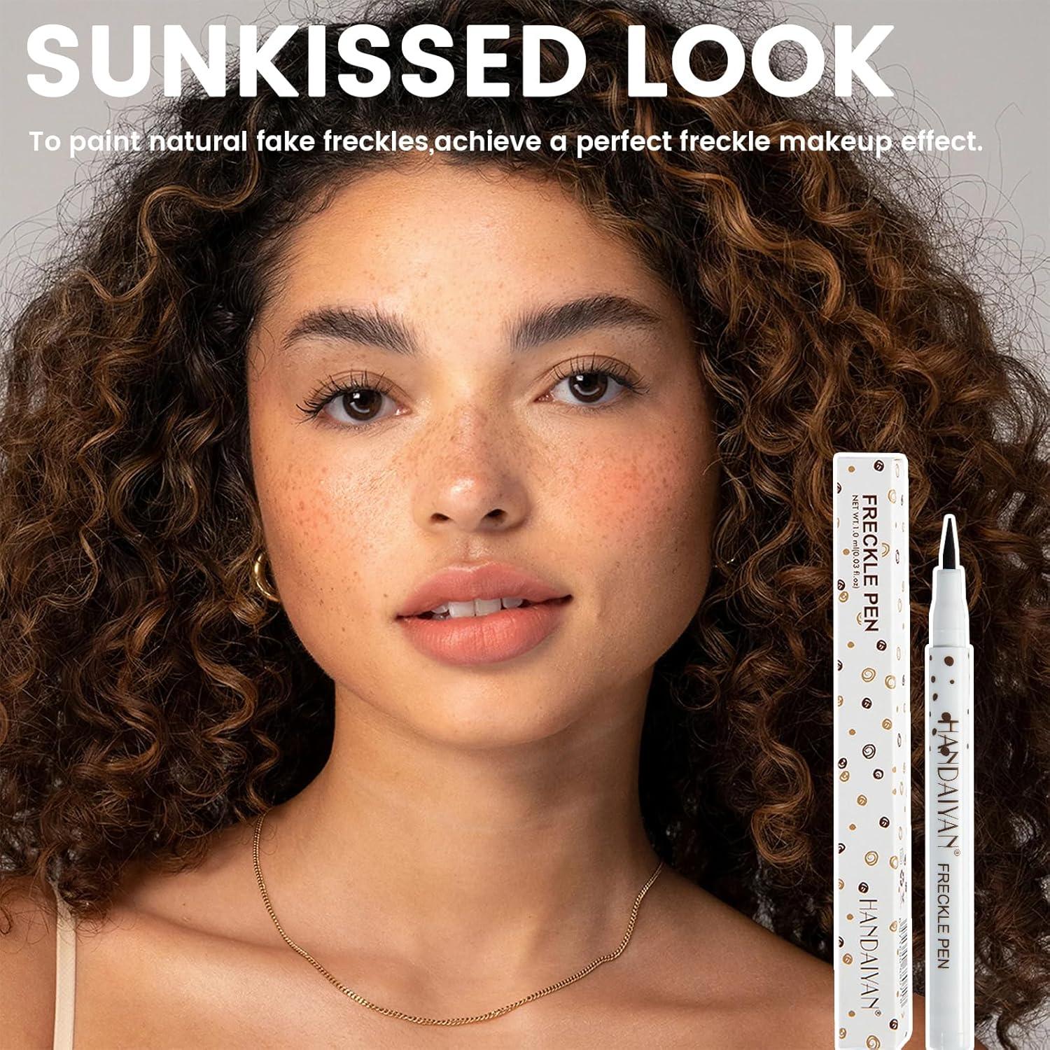 Kit 2 Bolígrafos de Pecas Liopif - Maquillaje Natural 01Marrón Claro + 02Café Natural