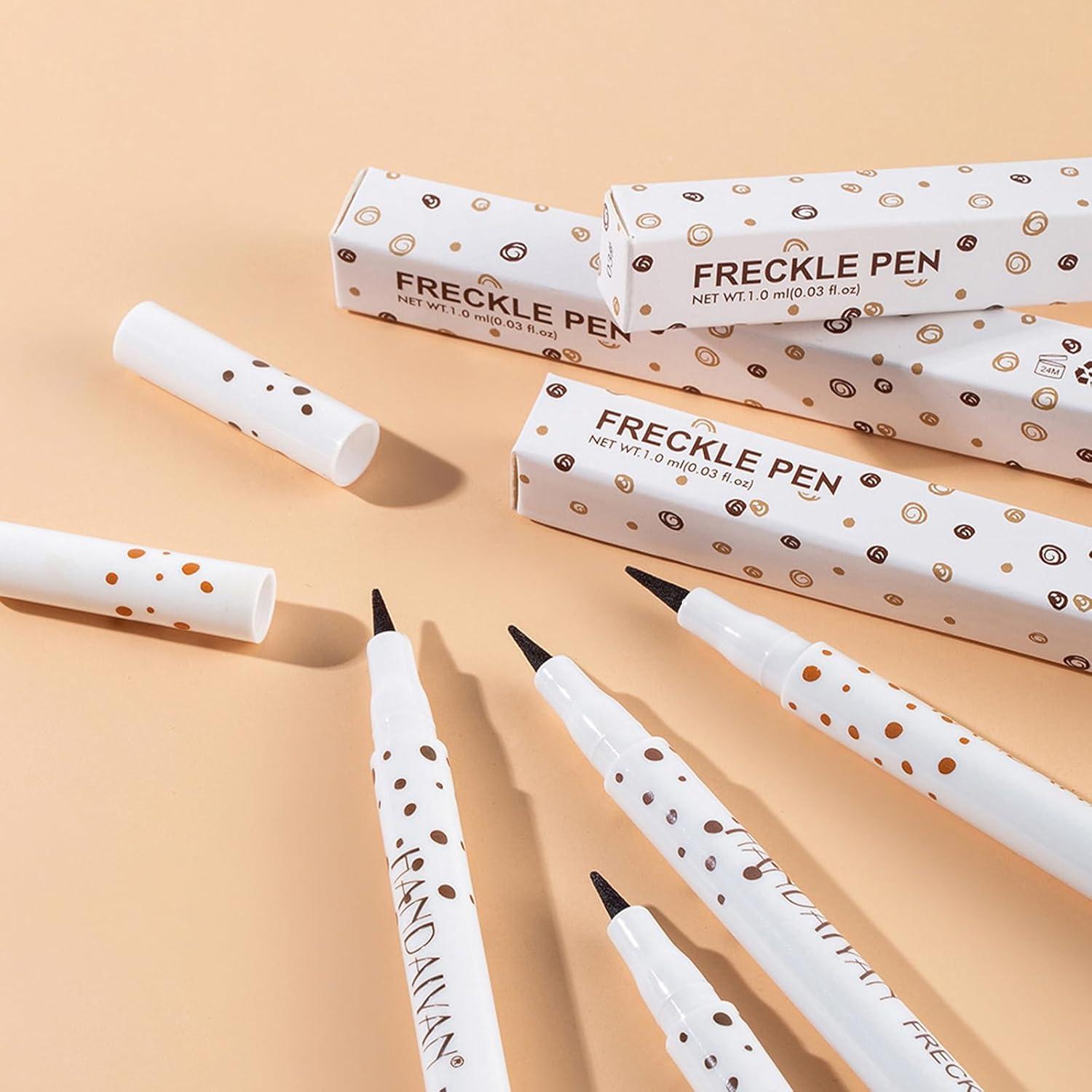 Kit 2 Bolígrafos de Pecas Liopif - Maquillaje Natural 01Marrón Claro + 02Café Natural