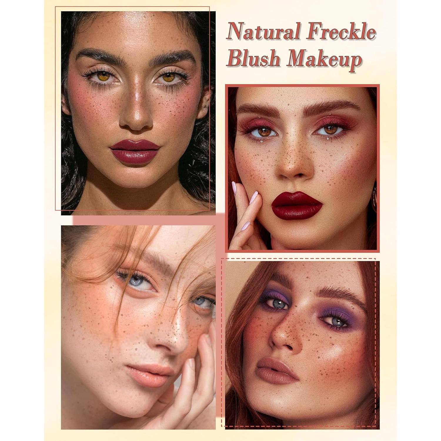 Bolígrafo de Rubor de Pecas 2-en-1 Coral - Maquillaje Facial