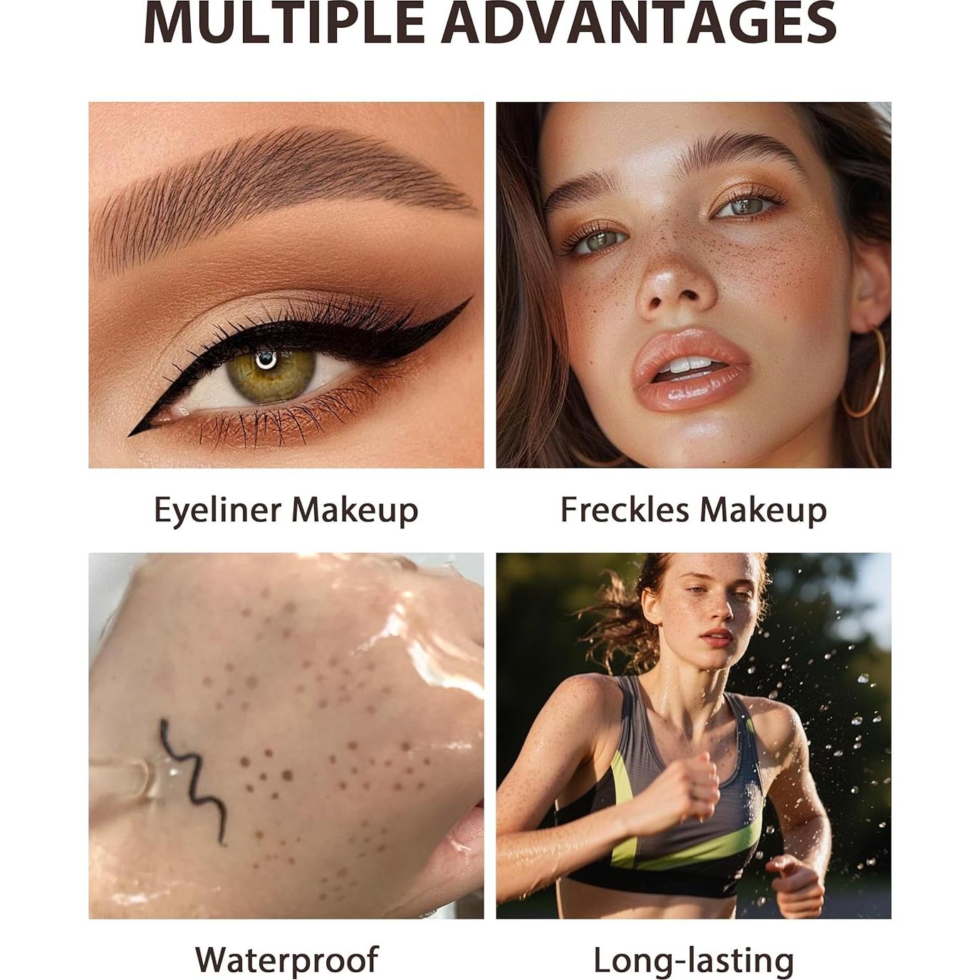 Bolígrafo de Sello de Pecas 2-en-1 Jutqut - Delineador y Tatuaje