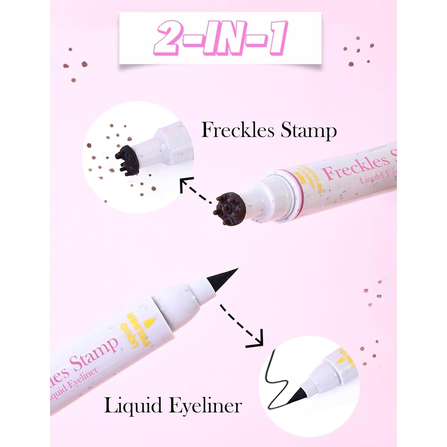 Bolígrafo de Sello de Pecas Erinde 2-en-1 Impermeable 04 Espresso