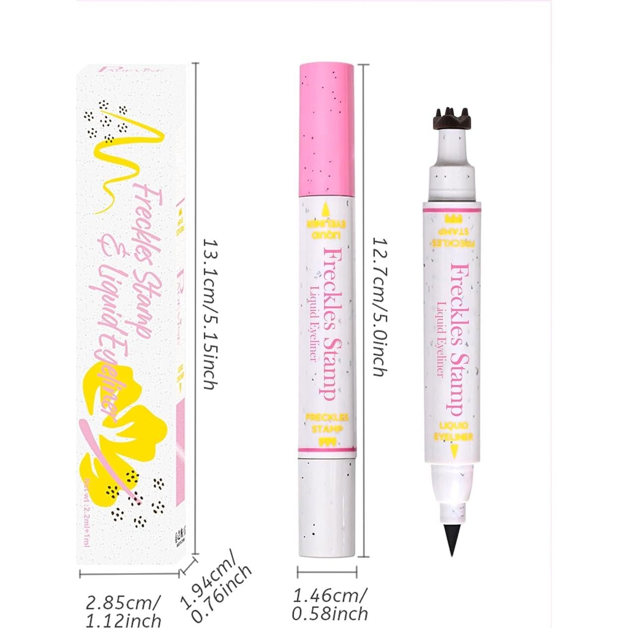 Bolígrafo de Sello de Pecas Erinde 2-en-1 Impermeable 04 Espresso