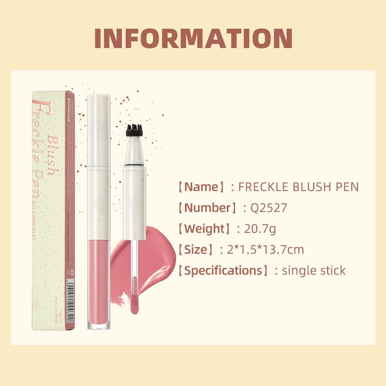 Bolígrafo 2 en 1 Rubor y Pecas DLZZRS - A prueba de Agua