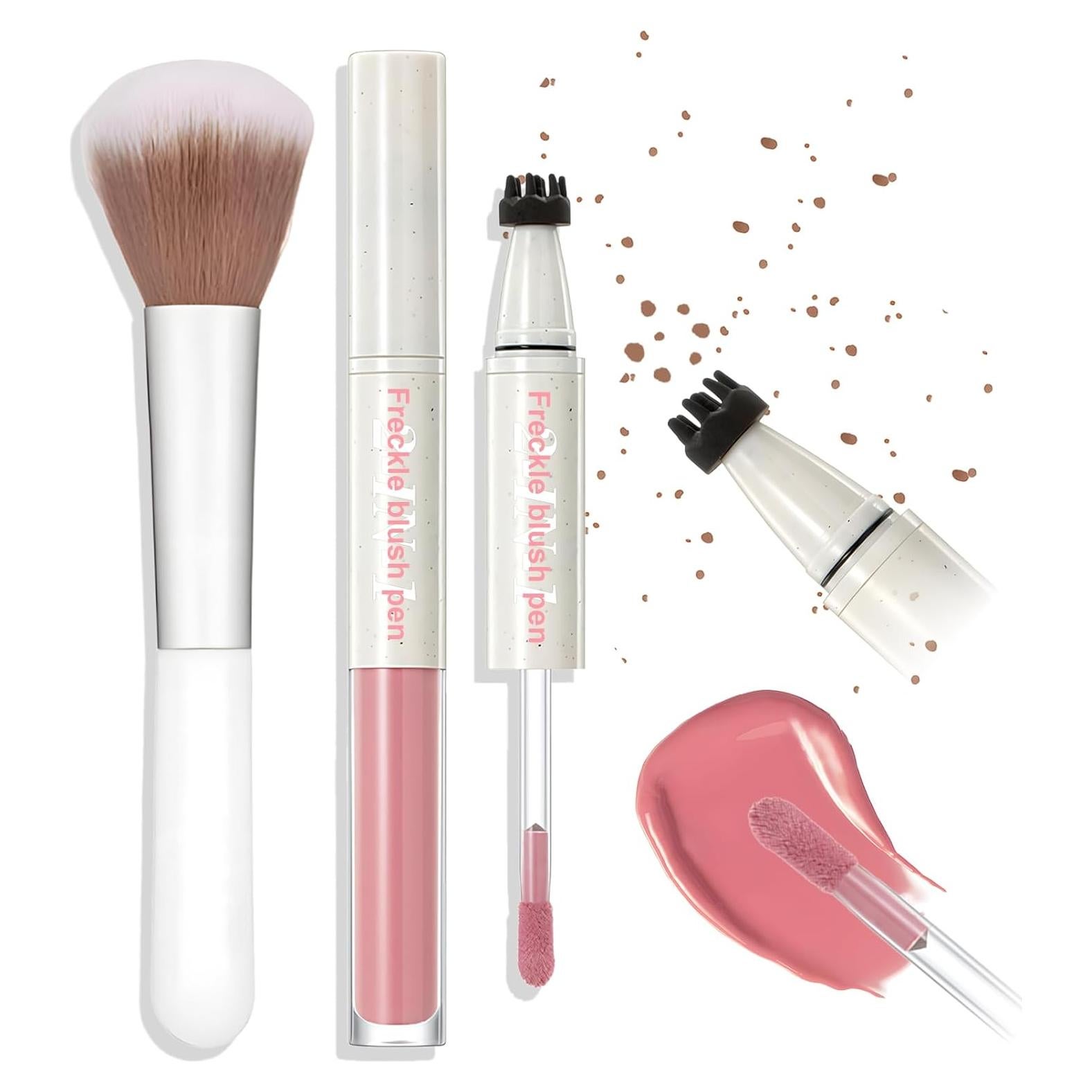 Lápiz de Rubor Líquido 2 en 1 Wugbc - Sello de Pecas y Rubor Rosa