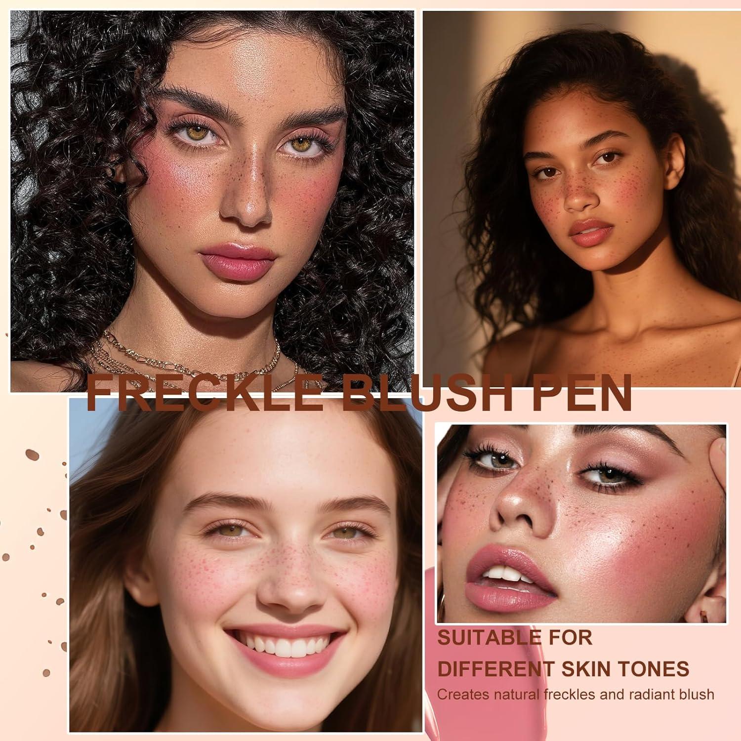 Lápiz de Rubor Líquido 2 en 1 Wugbc - Sello de Pecas y Rubor Rosa