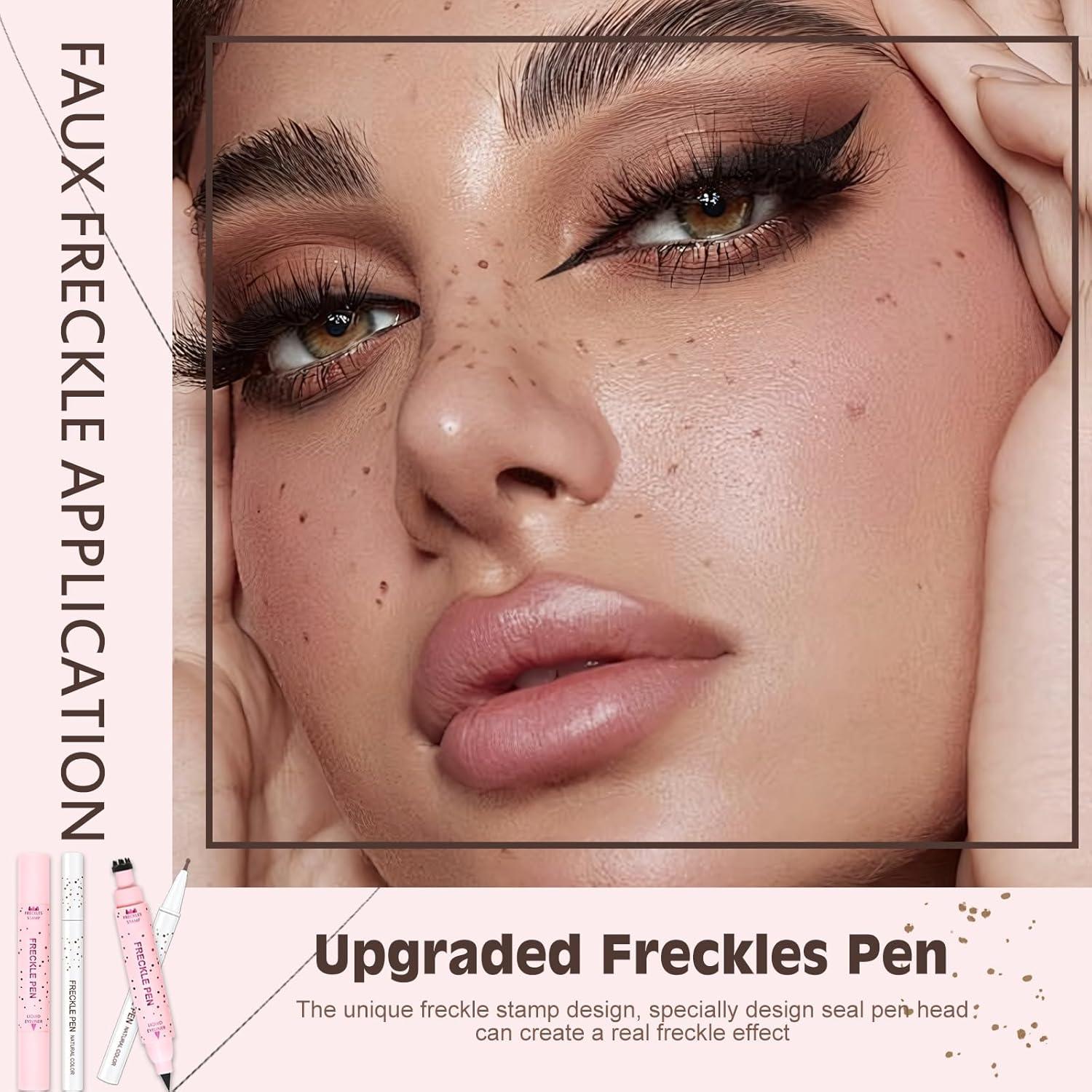 Kit Sello de Pecas Wugbc 2 PCS - Marrón Claro y Medio