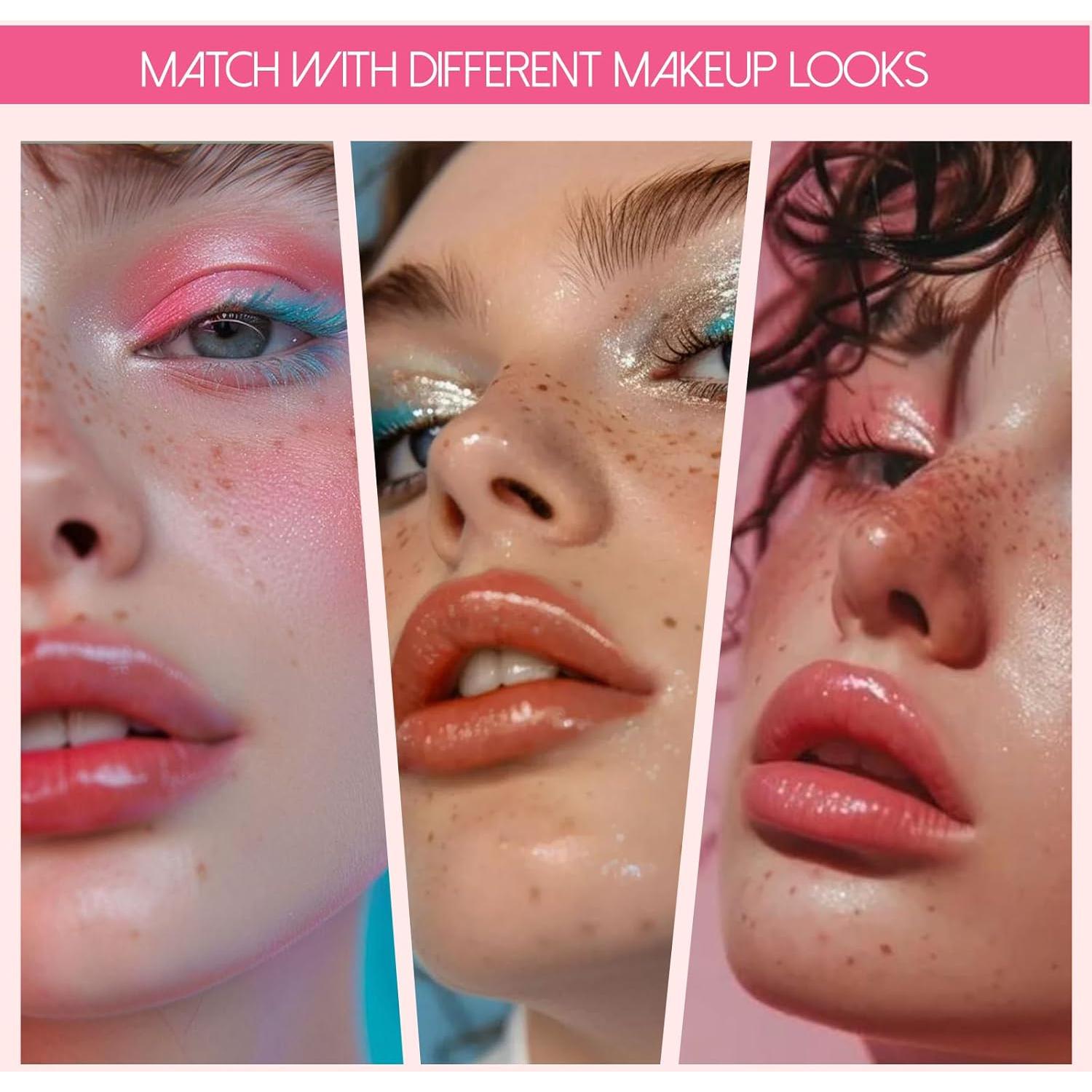 Bolígrafo de Pecas y Rubor Líquido YiGuMy 2-en-1 #01 Rosa Suave