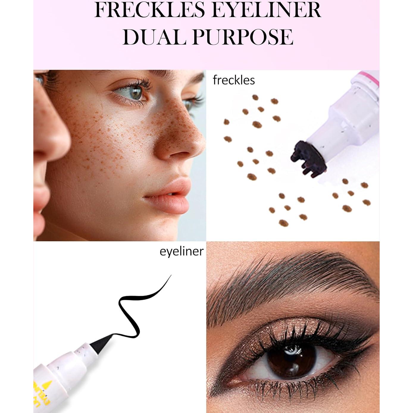 Bolígrafo Sello de Pecas Erinde 2-en-1 Impermeable 01 Claro