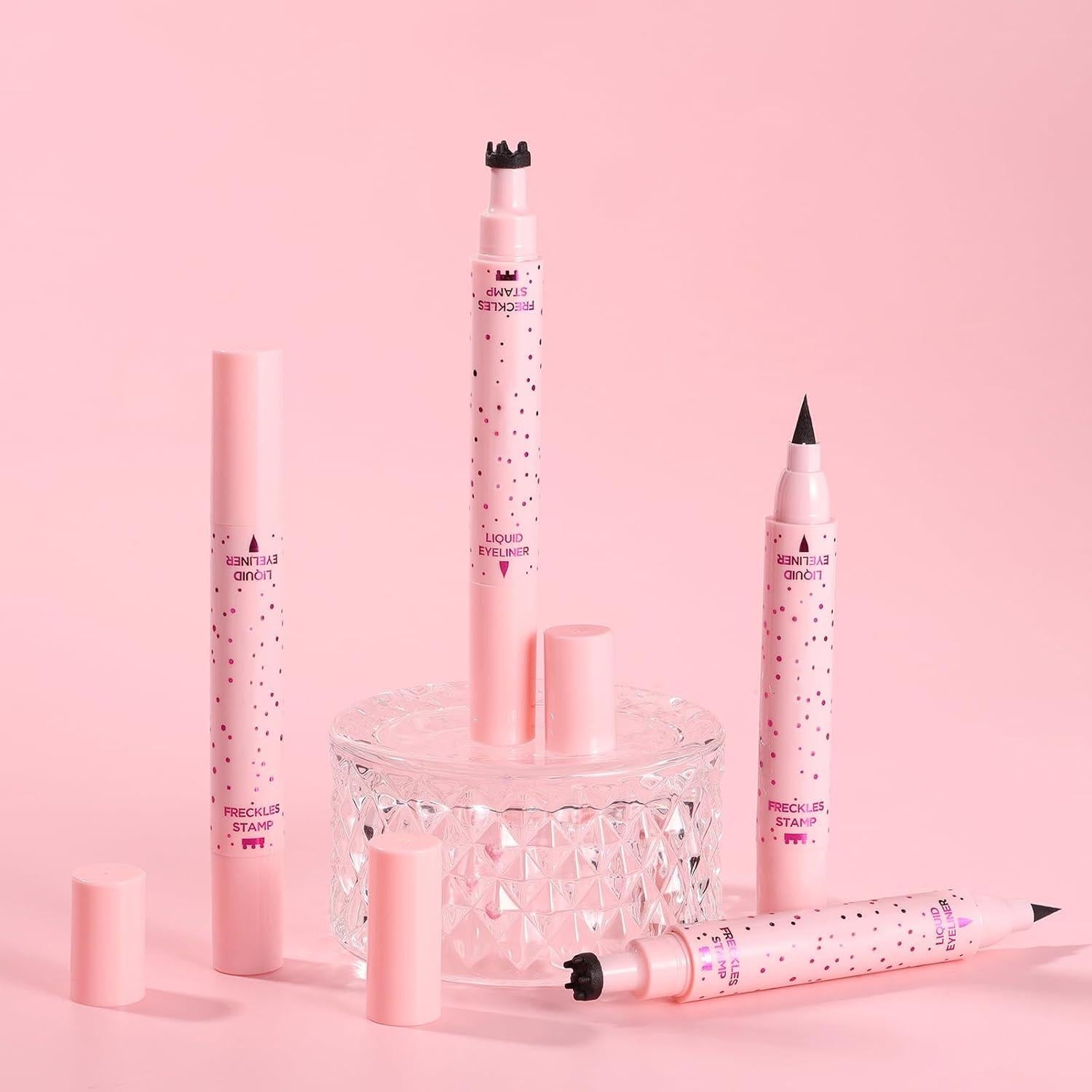 Lápiz 2 en 1 DAGEDA para Pecas y Eyeliner Negro Impermeable