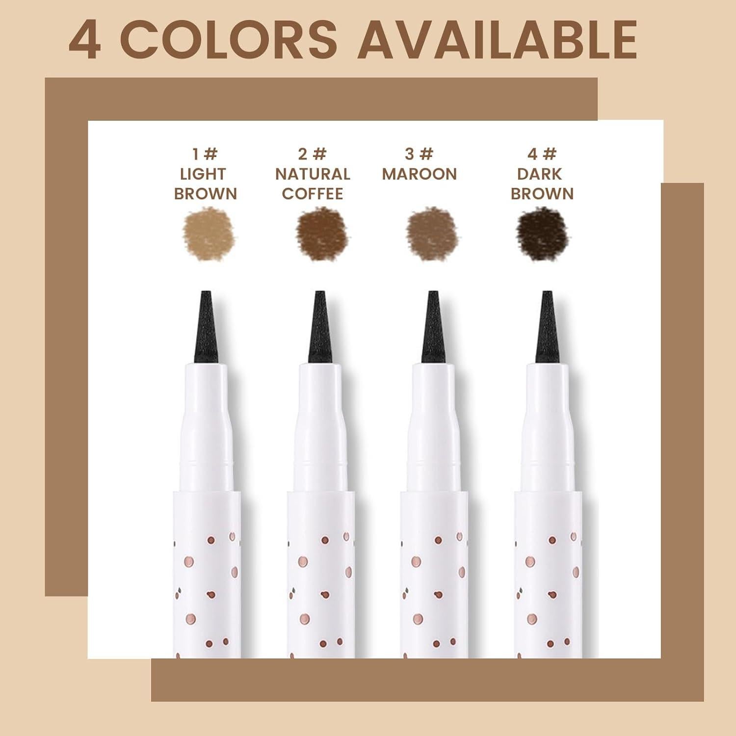 Bolígrafo de Pecas Falsas Liopif 2PCS Café Natural