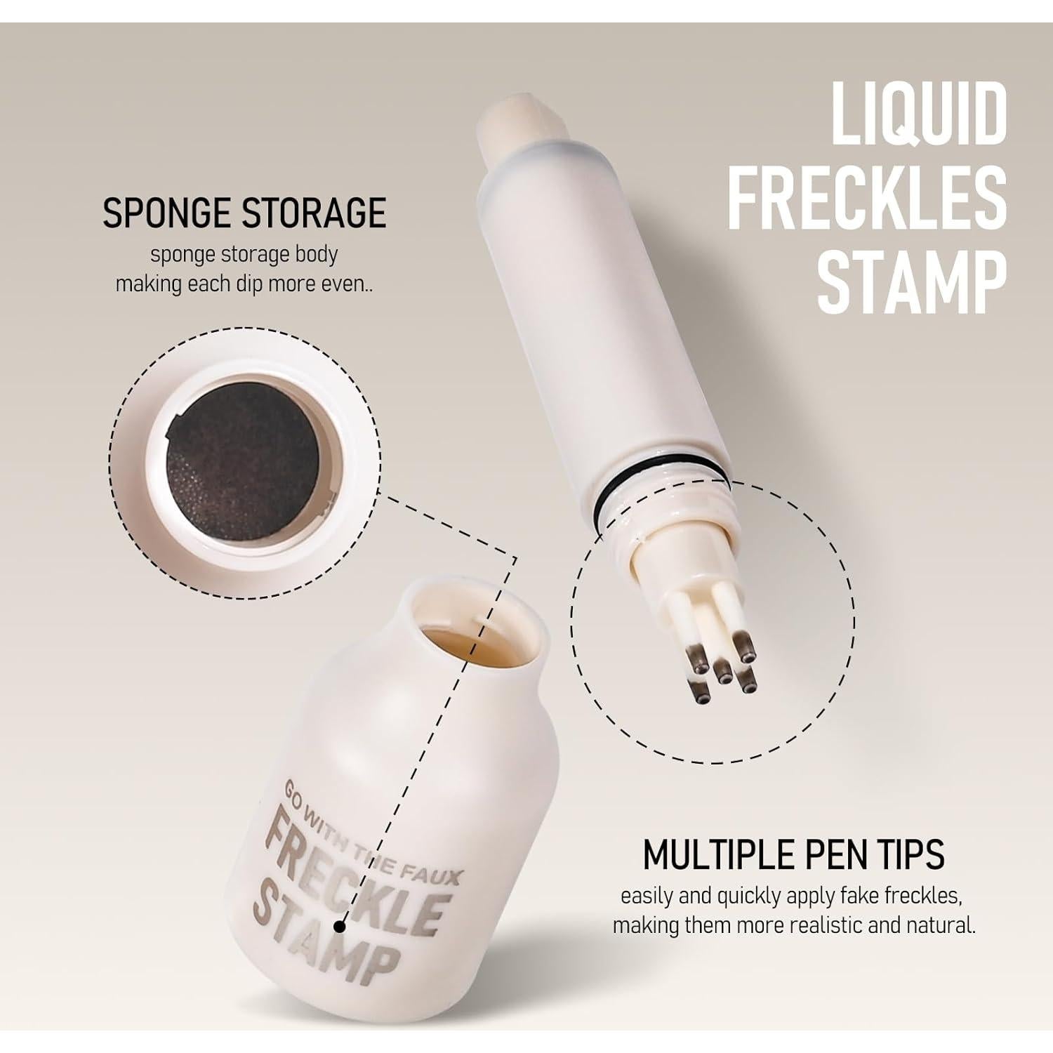 Bolígrafo Sello de Pecas Falsas FREEORR - Impermeable y Secado Rápido