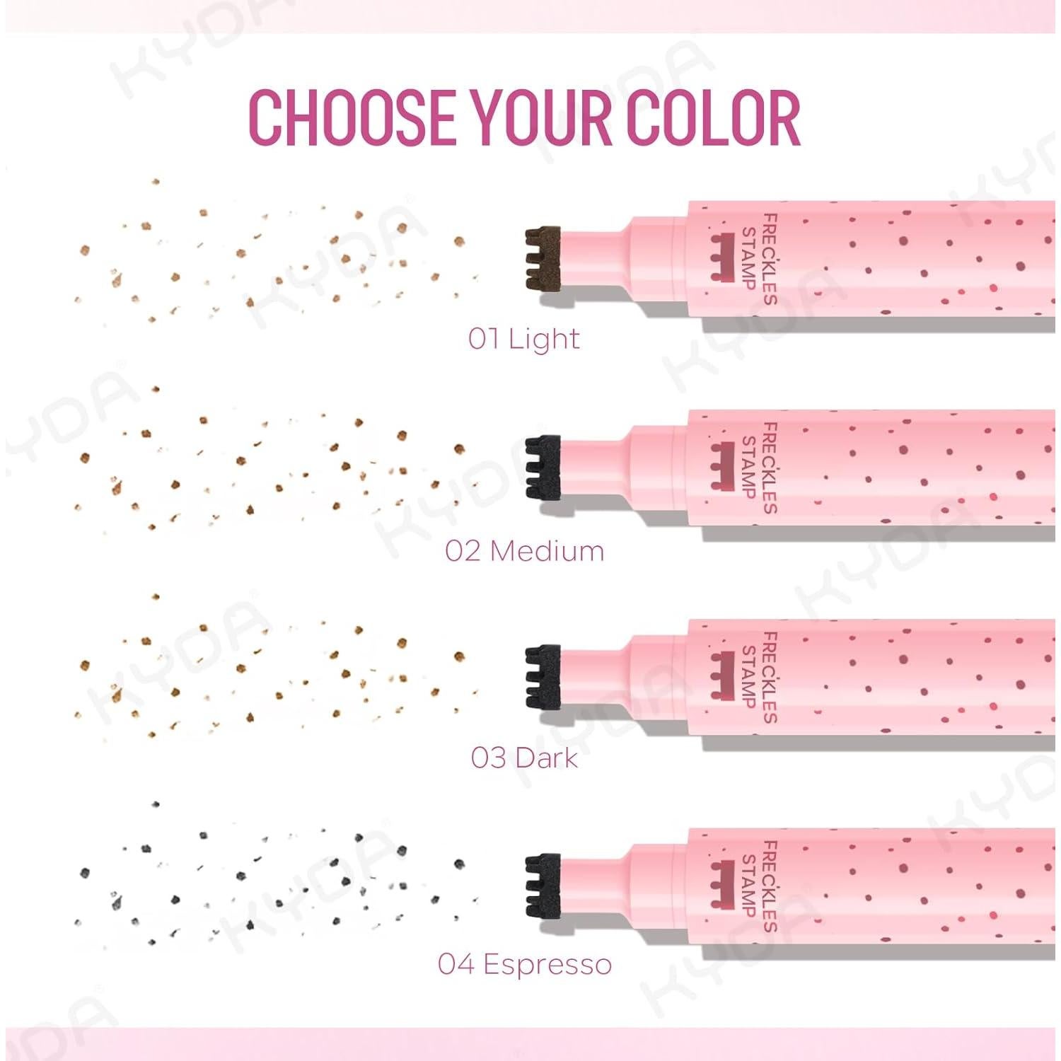 Bolígrafo Delineador Líquido KYDA 2 en 1 para Pecas - Impermeable