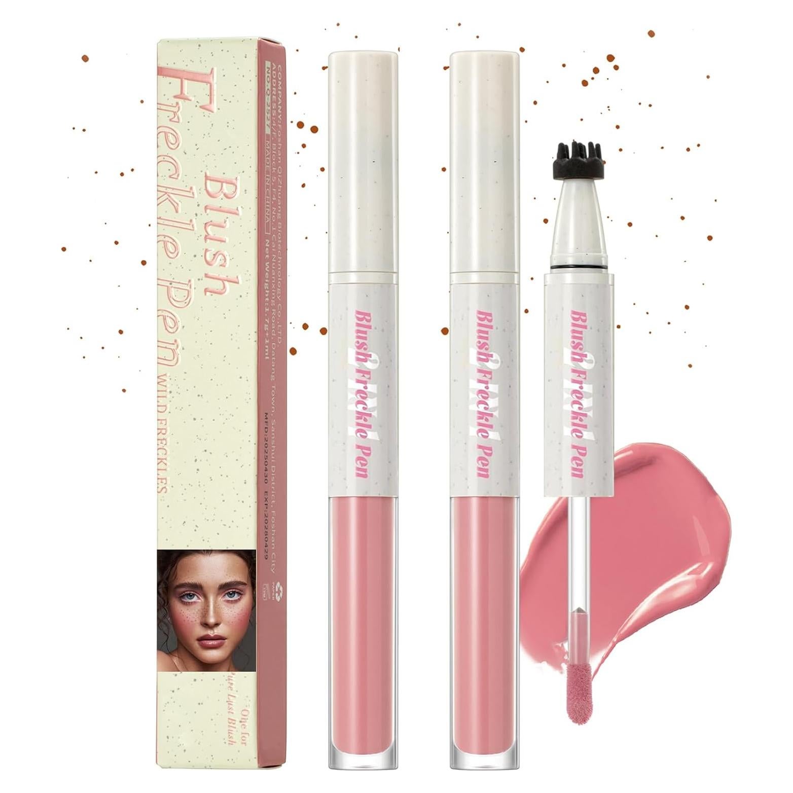 Bolígrafo de Rubor de Pecas 2 en 1 Skynest - Marrón Claro