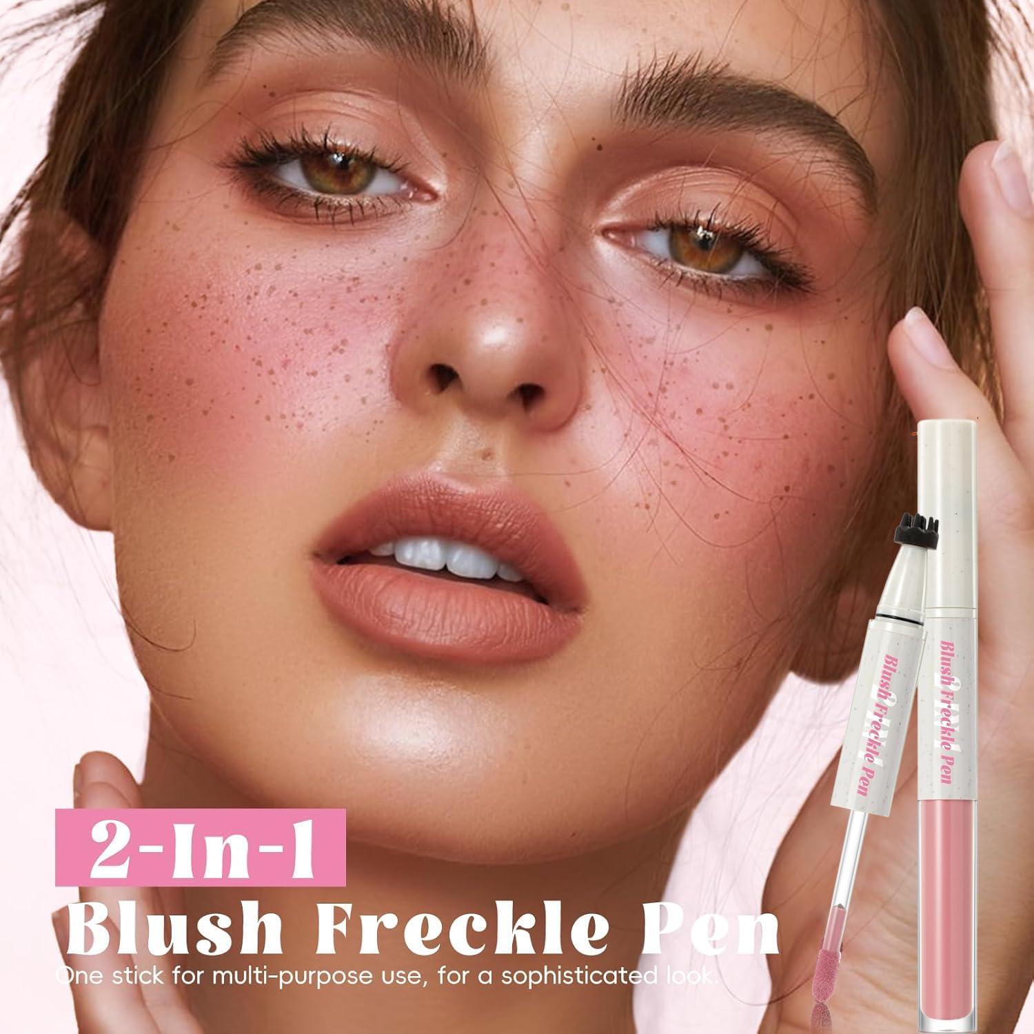 Bolígrafo de Rubor de Pecas 2 en 1 Skynest - Marrón Claro