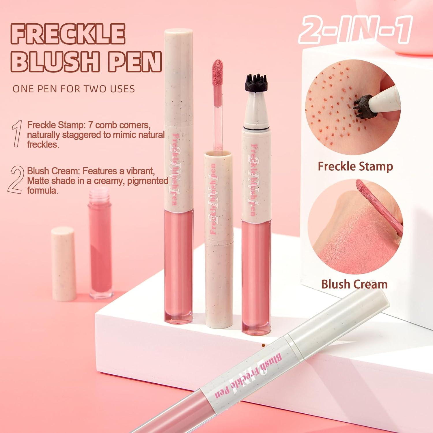 Bolígrafo de Rubor de Pecas 2 en 1 Skynest - Marrón Claro