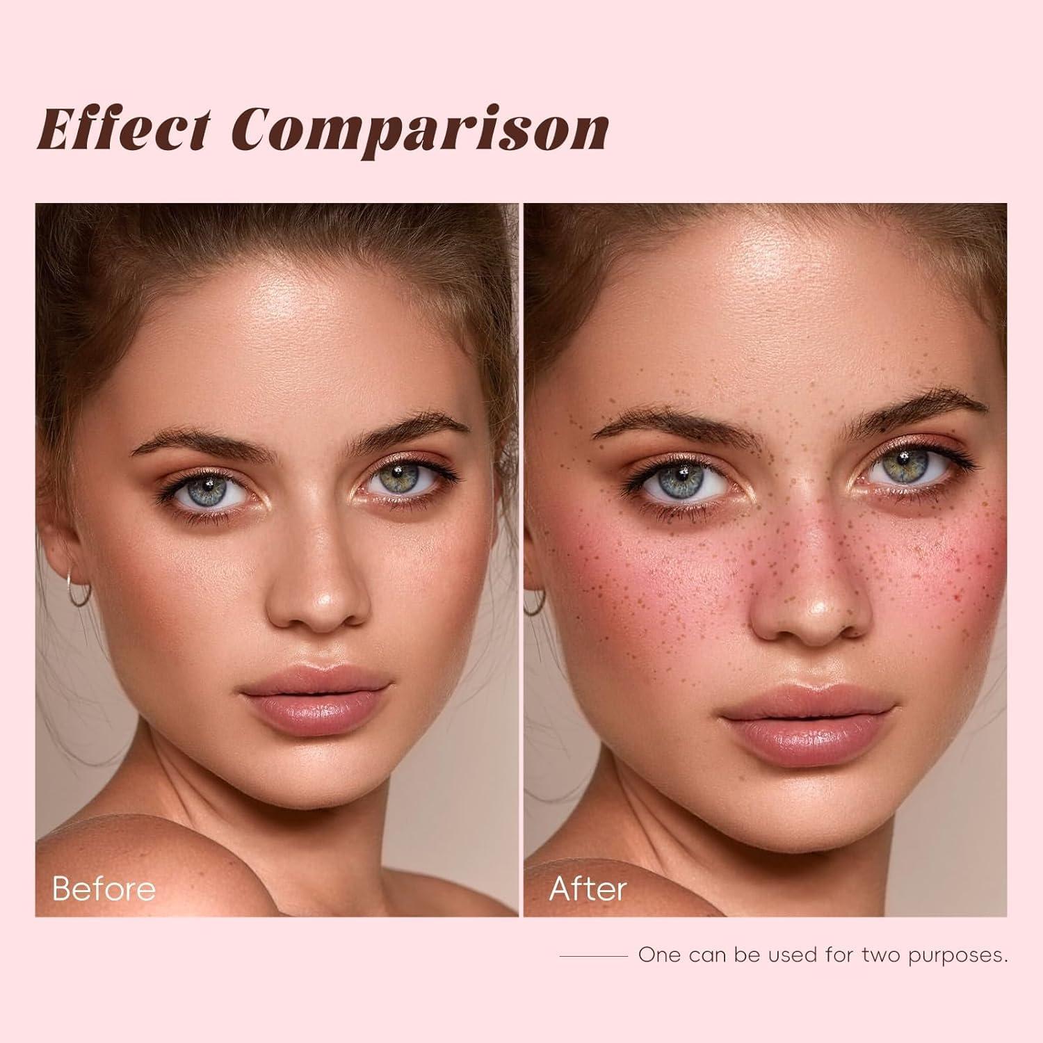 Bolígrafo de Rubor de Pecas 2 en 1 Skynest - Marrón Claro