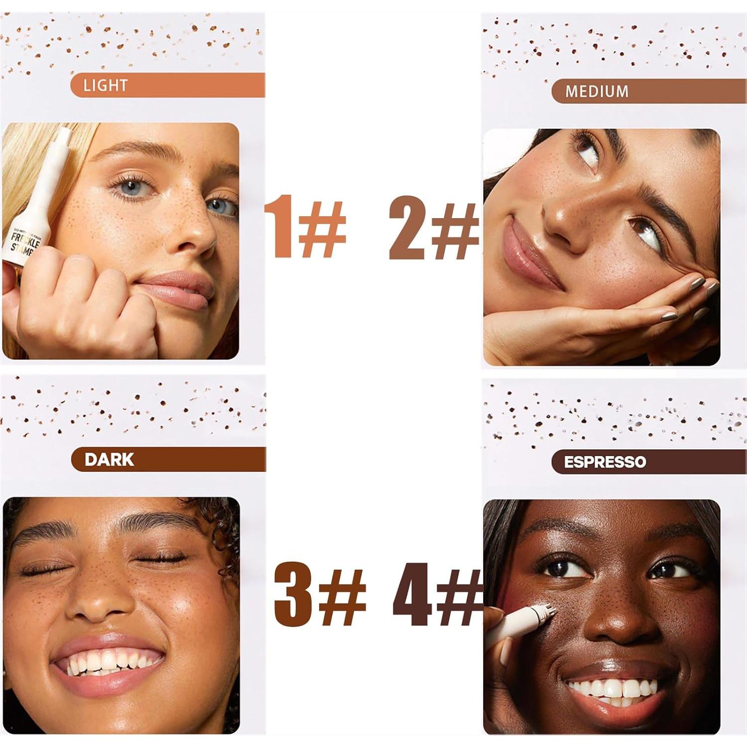 Sello de Pecas Falsas XIRUJNFD 5 Puntos Color Medio