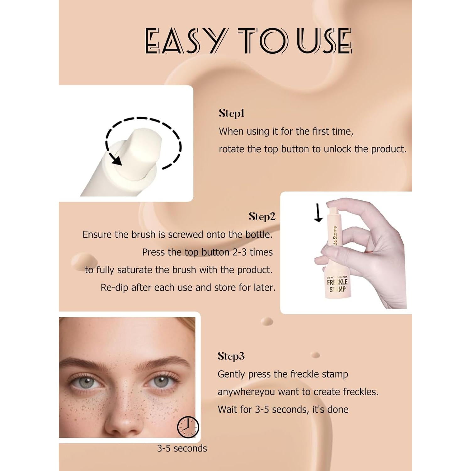 Bolígrafo de Pecas Líquido Espresso - Sello de Pecas Falsas