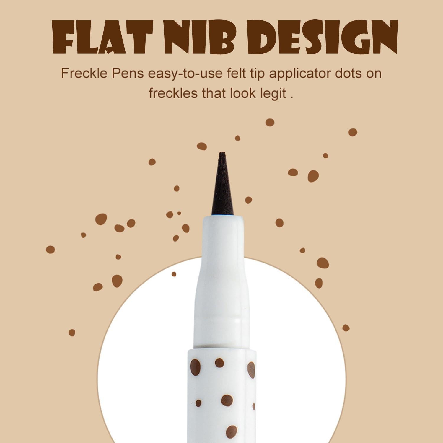 Juego de 4 bolígrafos de maquillaje de pecas CoteMara - A prueba de agua