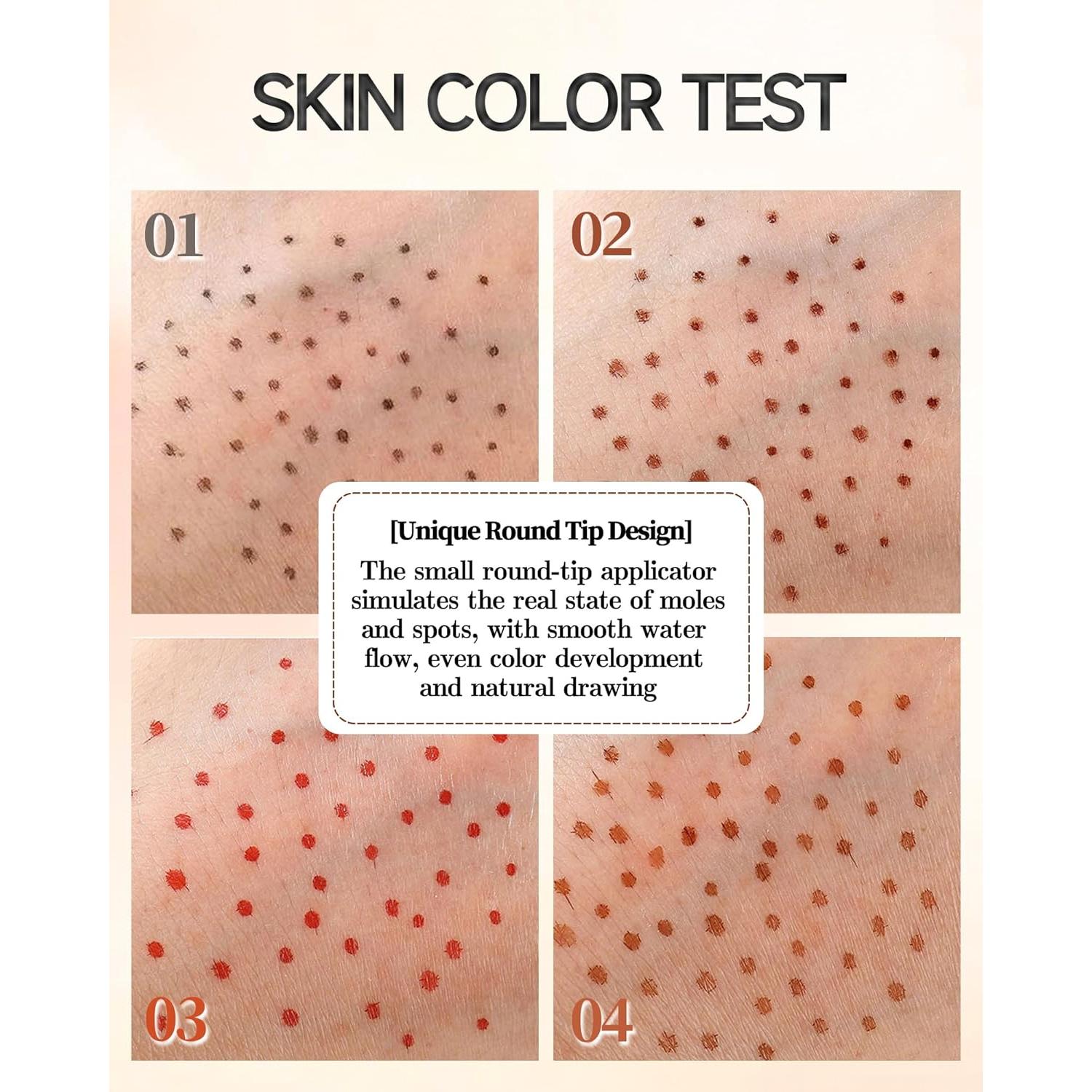 Kit de Bolígrafos de Pecas Líquido LYSdefeu 2Pcs Marrón Café