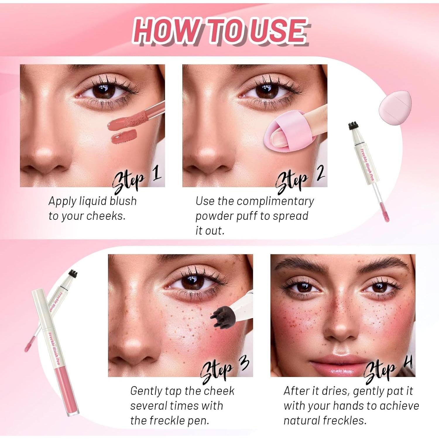 Lápiz de Pecas Falsas 2 en 1 DAGEDA - Rubor Líquido Mate