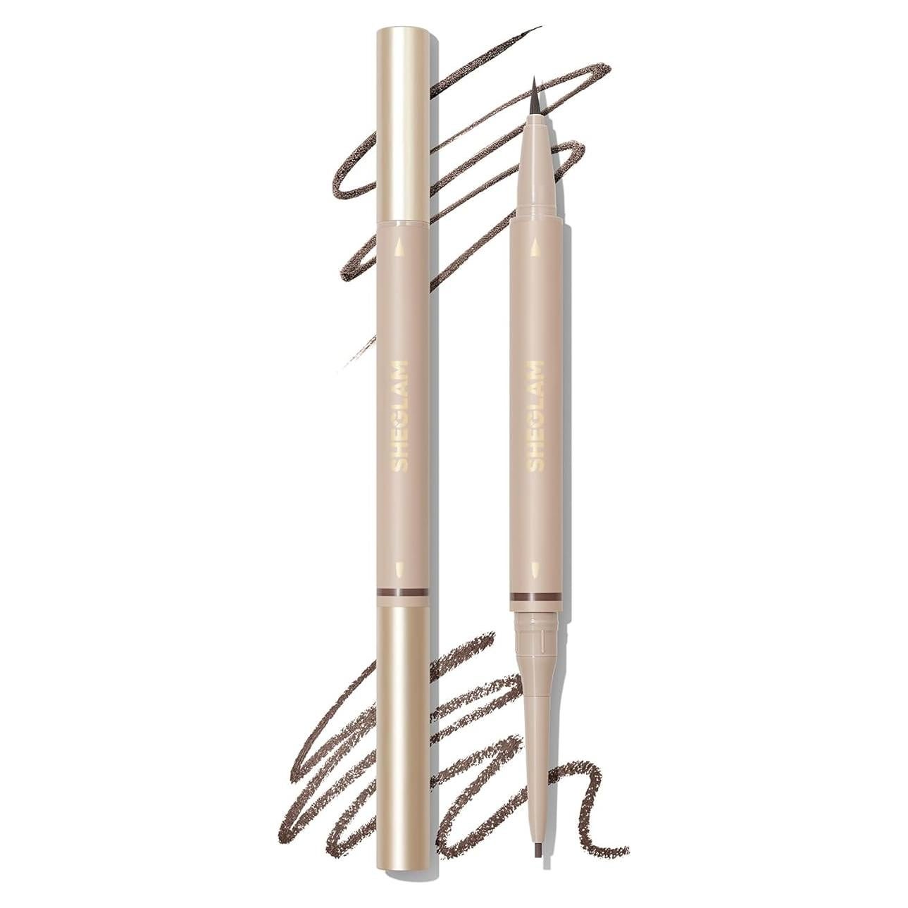 Lápiz de Cejas Doble Cara SHEGLAM Castaño Impermeable 15.91cm