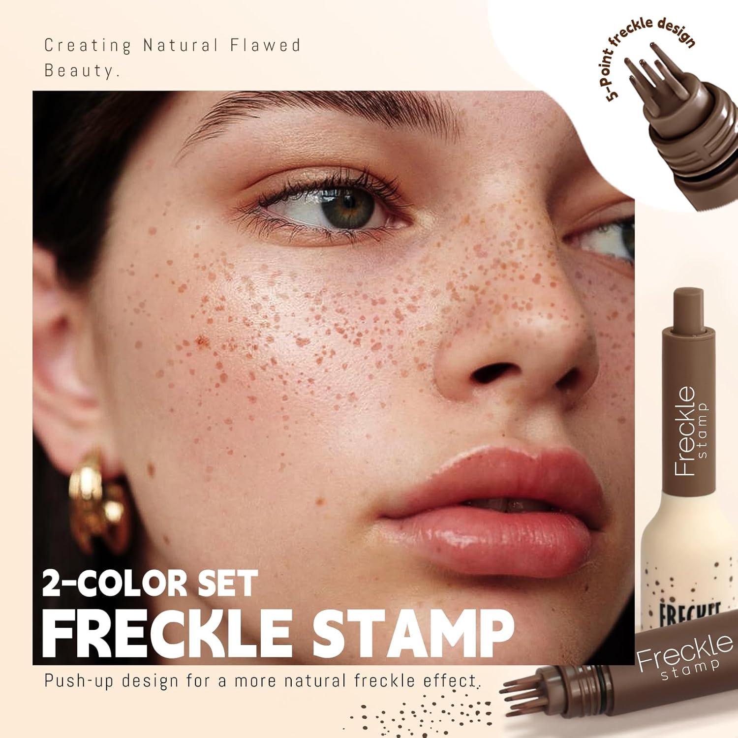 Bolígrafo Sello de Pecas 2pcs Sin Errores Café y Caramelo