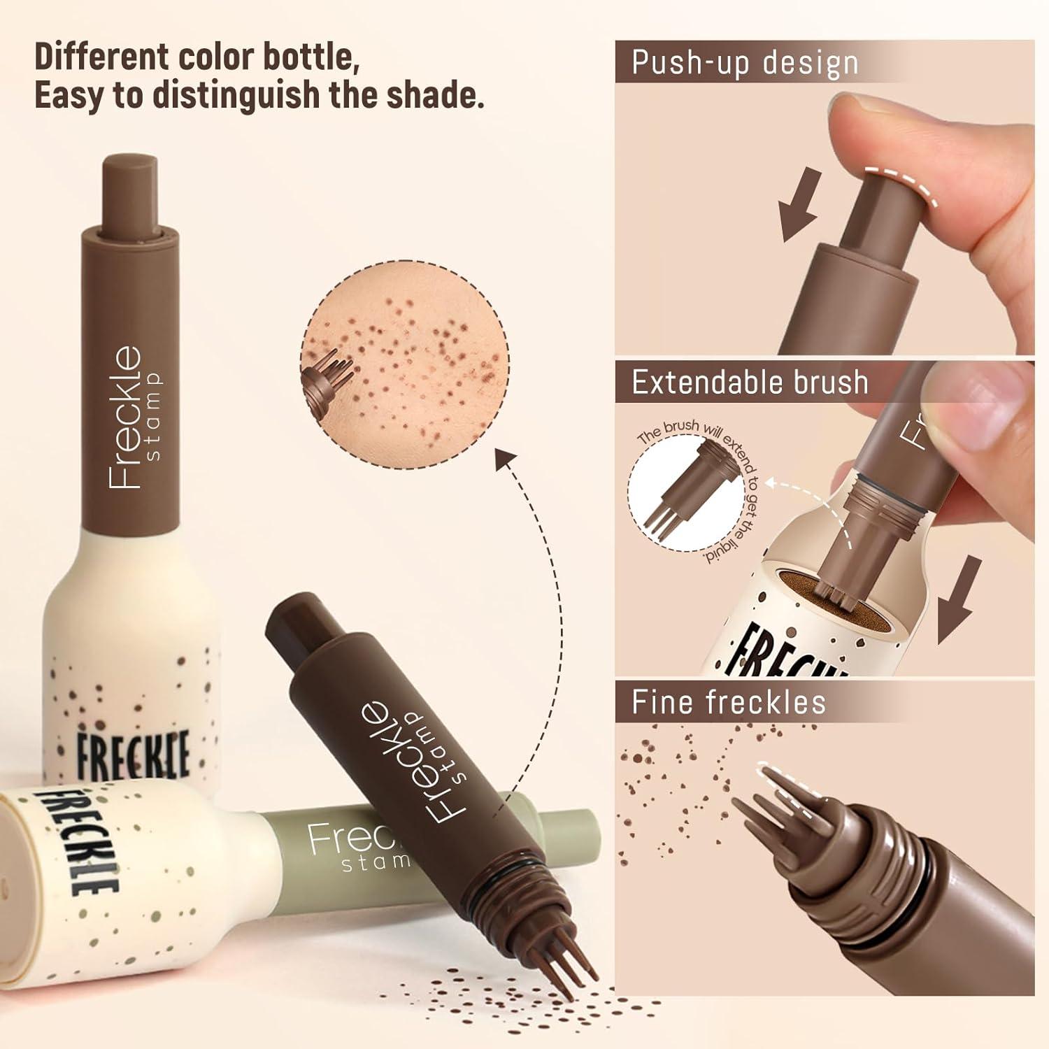 Bolígrafo Sello de Pecas 2pcs Sin Errores Café y Caramelo