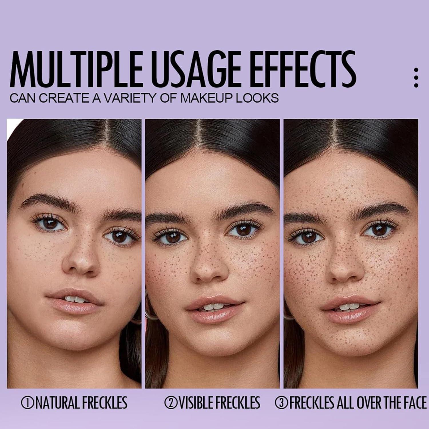 Bolígrafo de Sello de Pecas Falsas CLLFUU - Impermeable Marrón