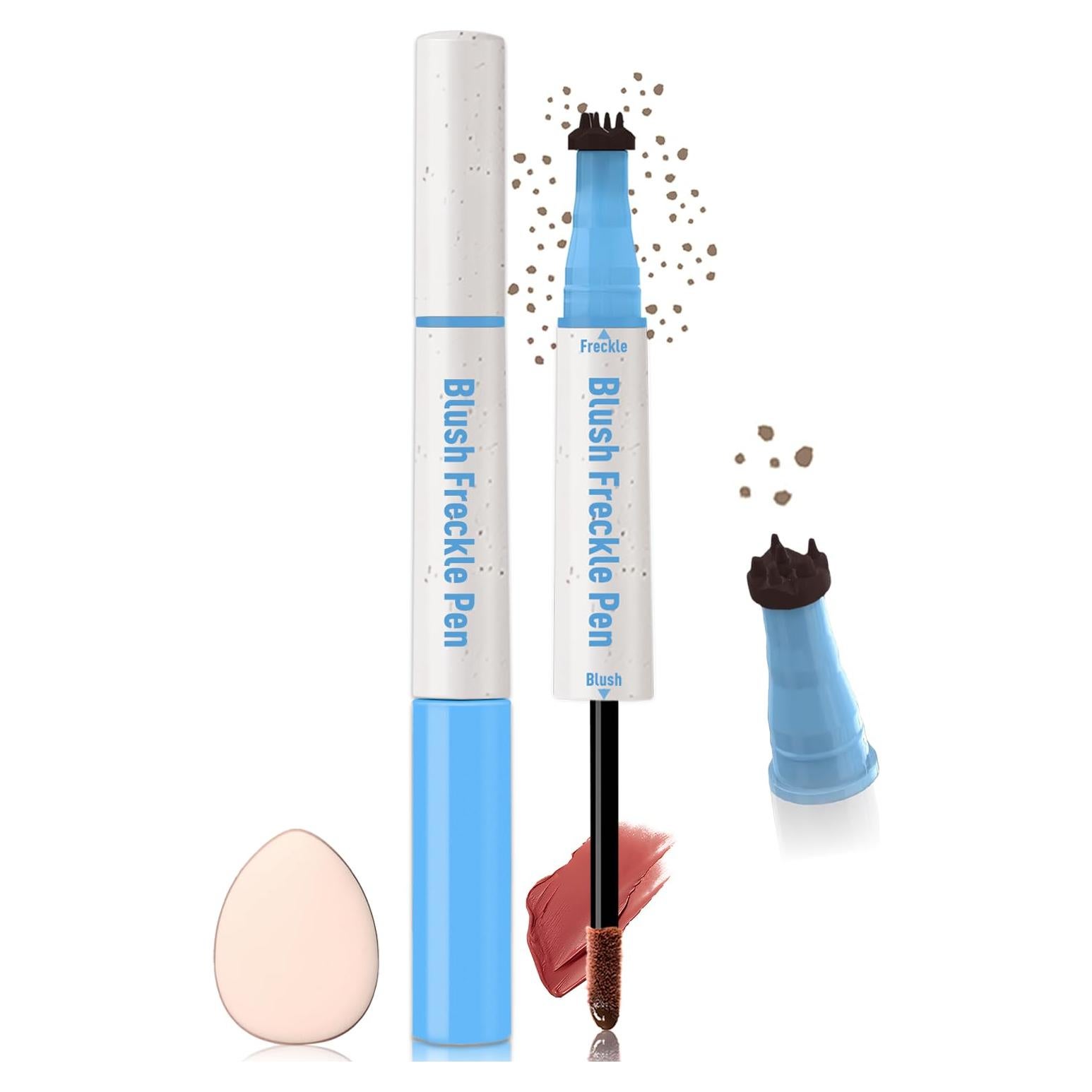 Bolígrafo 2 en 1 Rubor Líquido y Sello de Pecas Wugbc