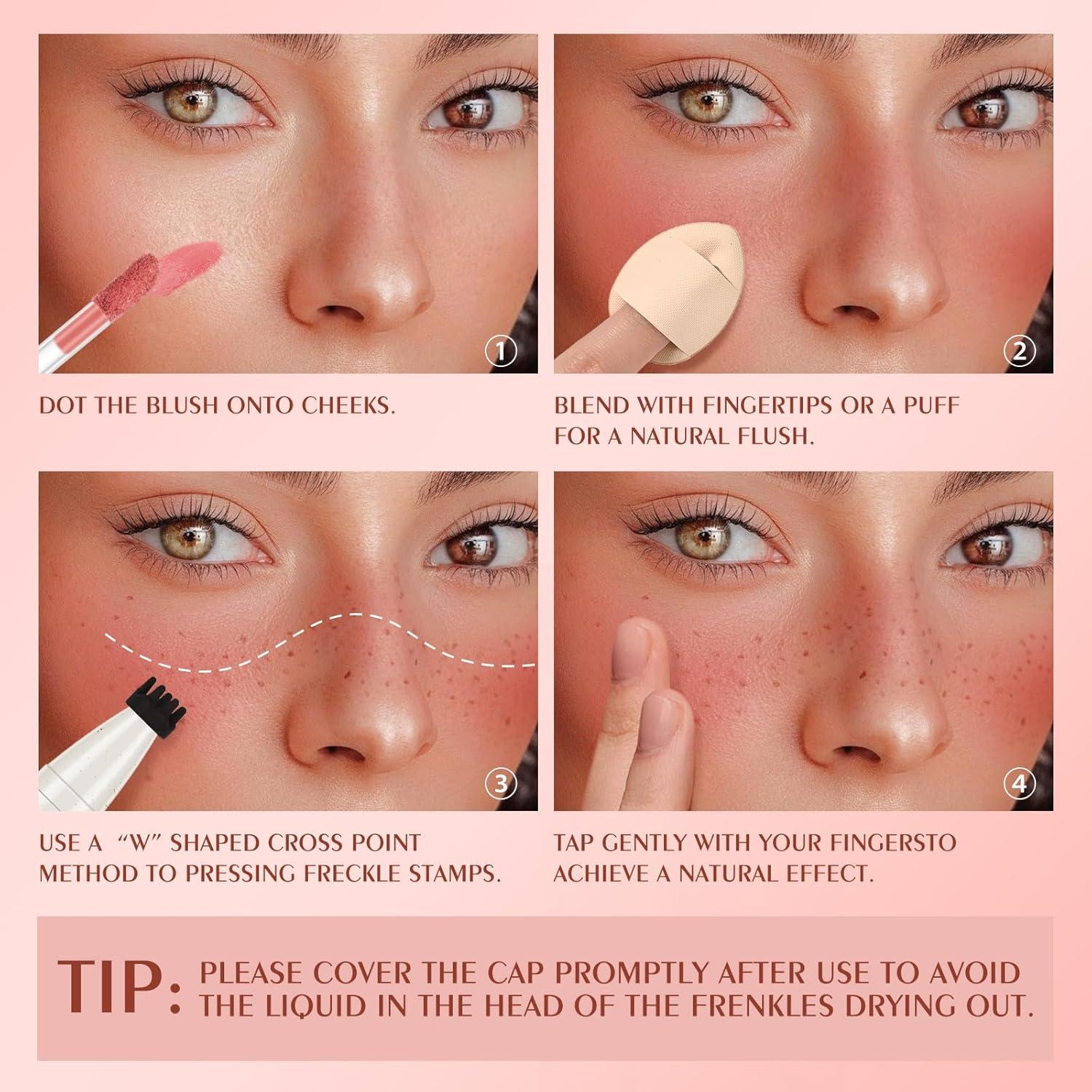 Sello de Pecas y Rubor Líquido 2 en 1 FREEORR 03