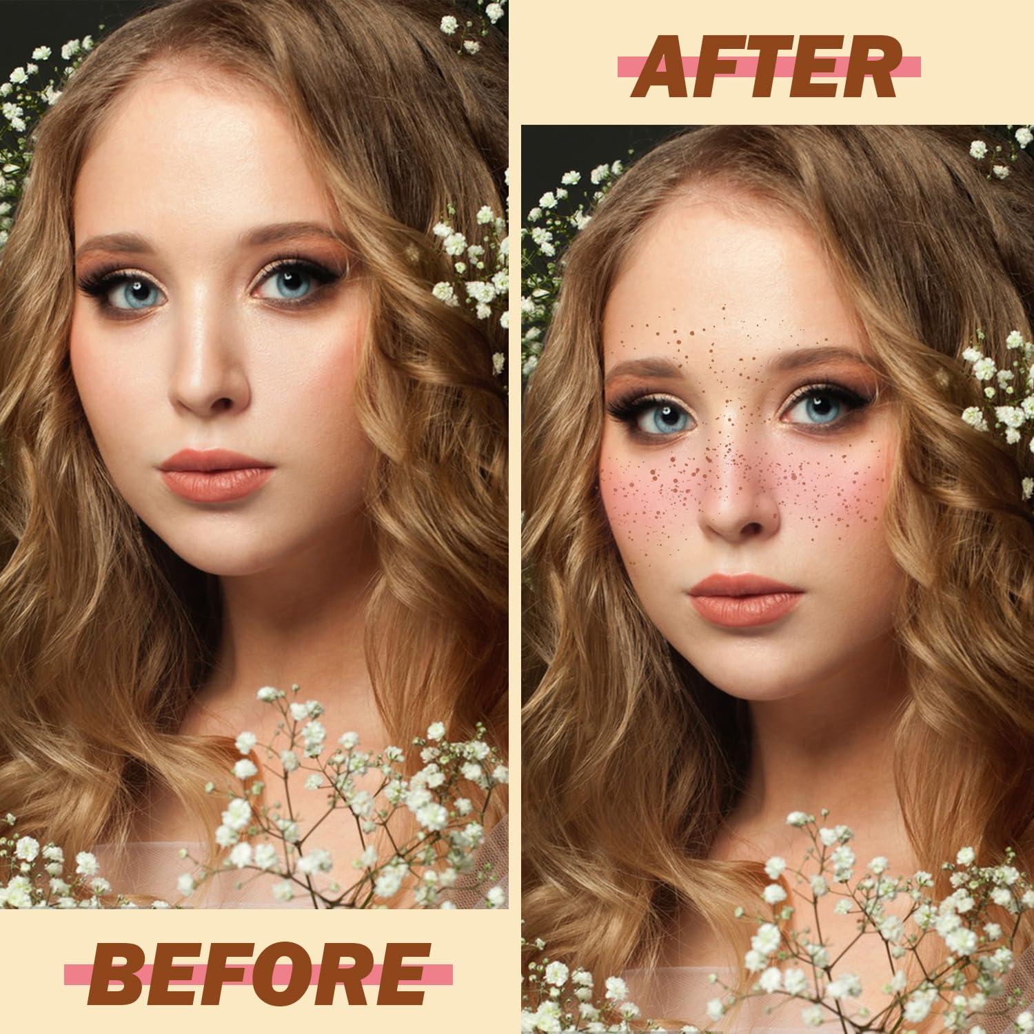 Bolígrafo de Sello 2 en 1 IFVGFB - Pecas y Rubor Natural